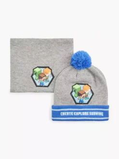 Minecraft Mütze Und Schal Set