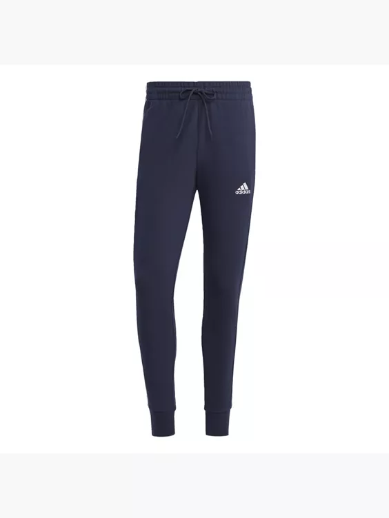 Adidas Essentials French Terry Tapered Cuff 3-Streifen Hose 1 Adidas Essentials French Terry Tapered Cuff 3-Streifen Hose